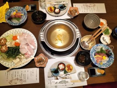 2025和歌山の温泉につかりクエ鍋いただく1日目