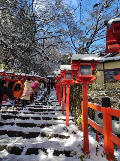雪の貴船神社へ＠雪降る京都　その2