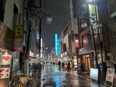 夜の蒲田を散策して翌朝は羽田空港へ