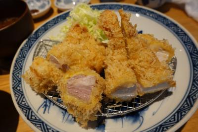 20250312 外苑前 シトシトな天気なら、行列店に並んでみる？とんかつ七井戸、天城軍鶏チキンかつ