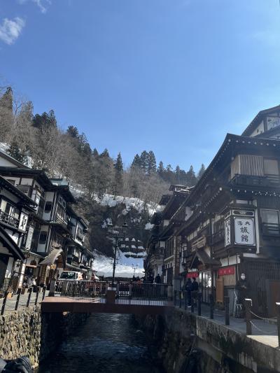 HISバスツアー大正レトロな冬の銀山温泉と東北の伊勢・熊野大社、美肌の湯・かみのやま温泉 銀山温泉編