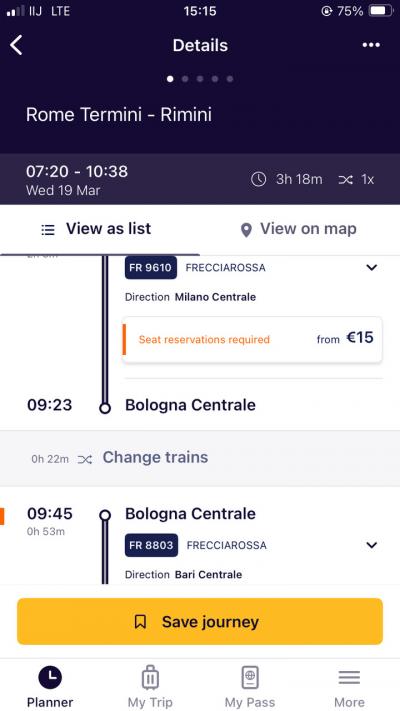 重箱の隅 in EurailGlobalPassFlex5日で計画、一国4日でも計画→撃沈