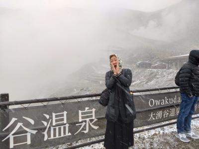 【5】吹雪じゃ～(゜o゜) 大涌谷～小田原・箱根1～2日目［2025.3 一時帰国］