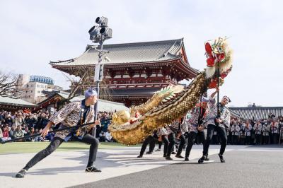 浅草寺の金龍の舞&エキタグ