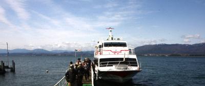 早春の”琵琶湖”（東南）半周めぐり！！！　　　4/4　海津大崎クルーズ　桜はまだ早かった?