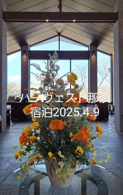 ホテルハーヴェスト那須宿泊2025年4月9日