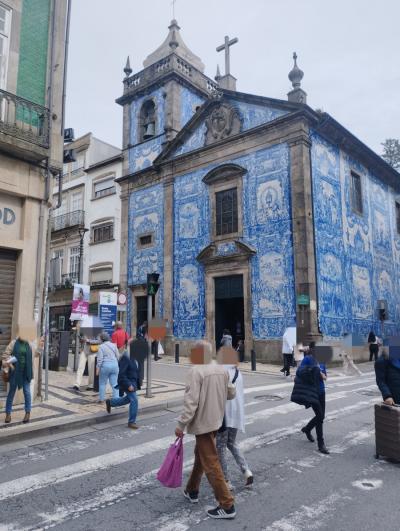 ポルト観光3日目‐2 アルマス礼拝堂・サンタカタリーナ通り・カフェマジェスティック(2024年2月日本からブルガリアへ23)
