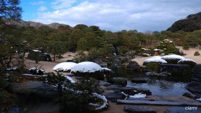 雪の足立美術館 202312島根①
