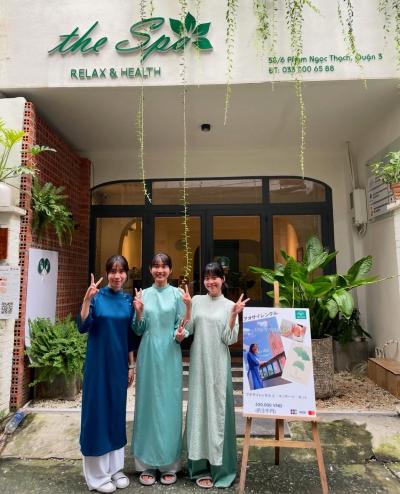 初めてのホーチミンで行くなら絶対ここ！THE SPA SAIGONでアオザイレンタル体験と癒しマッサージ!!!