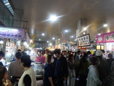 時は来た！ひさびさの海外は国内旅行と混合で。まずは手近な韓国と関門海峡の旅【１２】４日目④ 大混雑の唐戸市場