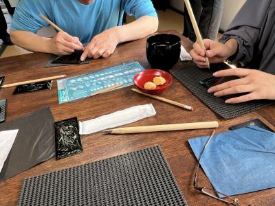 20250510 瀬戸内国際芸術祭2025 男木島の漆の家で「彫漆」のワークショップに参加しました