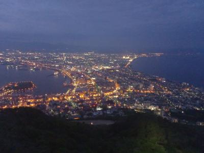 函館山にのぼって来ました。刻々と変わる風景をご紹介します。