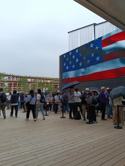 大阪関西万博 6つのパビリオンと大屋根リング ② アゼルバイジャン館、チュニジア館、アメリカ館。