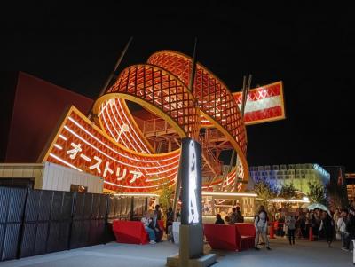 たまにはベタな関西万博⑦　「仕事終わりの19時以降に海外パビリオン巡り（5月15・16・17日）。19時の入場に25分かかりました。」　　