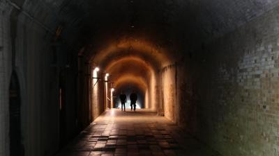 東京湾に浮かぶ要塞島
