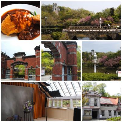 90歳の母を連れて愛知へ。⑧母は松坂屋の華展。私たちシニア夫婦は明治村へ。浪漫亭～金沢監獄正門～小那沙美島灯台～天童眼鏡橋～高田小熊写真館