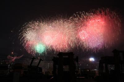 天王洲クルーズとお台場の花火