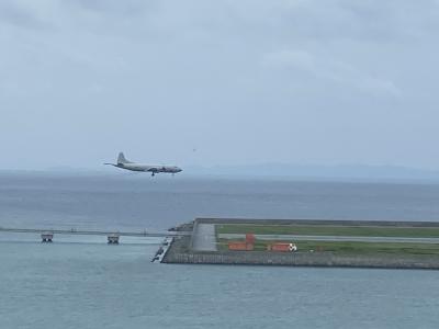温泉と飛行機の琉球温泉
