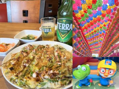 初夏の韓国１人旅No.１６＜ソウル７＞仁寺洞さんぽ「アンニョンBRICKSAND」を買ってみた　海鮮パジョン＆ビール　アシアナ航空で帰国