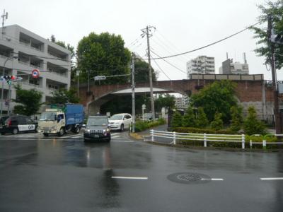 赤羽の緑道公園に行ってきました。昔の軍用鉄道の跡が残っています。