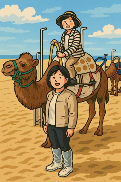 202506 鳥取横断の旅#1 鳥取砂丘と三朝温泉宿泊