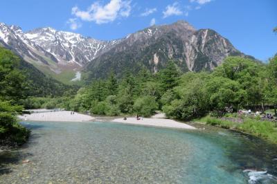 梅雨の晴れ間の上高地