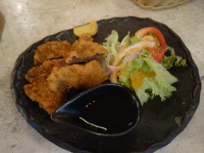 丹波の鹿のカツレツをいただきました。噛み応えのある肉でした。