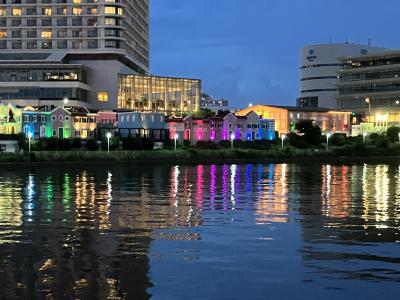 2025年　国内プチ旅行 8. みなとみらい　しばしお別れの夜景をなごり惜しむ