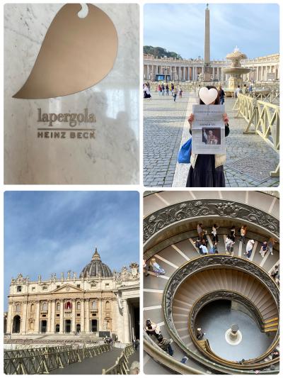 初めてのヨーロッパ in パリ・ローマ感動の旅 6日(夕食)~8日(帰国)