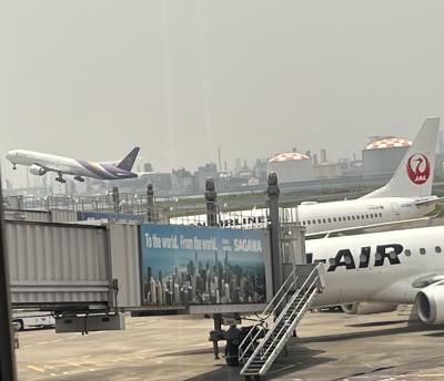 ①マダムの十勝帯広滞在の旅　1日目の１　自宅・・自宅最寄りのバス停＝羽田空港第１ターミナル～帯広空港＝ホテル日航ノースランド帯広