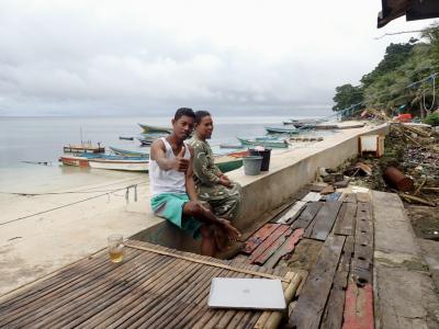 【タイさんの東南アジアの旅】宿の移動, ラン島3日目, バンダ諸島。
