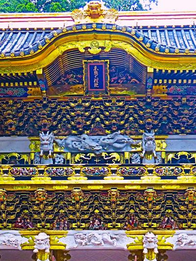 日光-5　東照宮c   陽明門　彫刻508体　天下泰平！祈願を込めて　☆霊獣-仙人賢人-唐子遊び