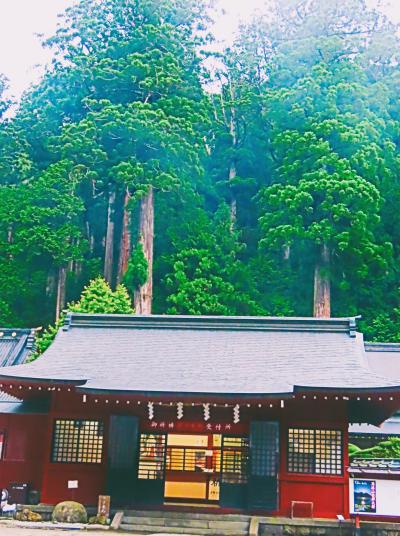 日光-7　二荒山神社　日光三山-御神体　本殿再建-1619年　☆夫婦杉/親子杉　縁結び-福の神