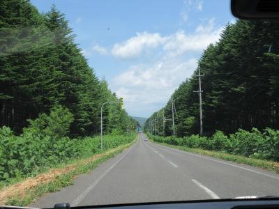 登別からオロフレ峠経由　羊蹄山へ　どこまでも真っすぐな道があった