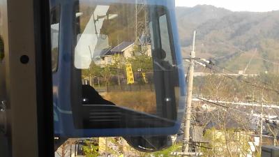 廃止前のスカイレールに乗ってきた