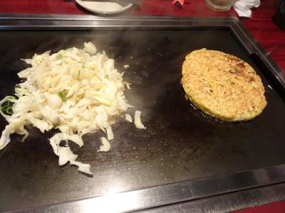 JALタイム割で行く東京　６月　3 　２日目は大先輩と横浜で　もんじゃ焼きです