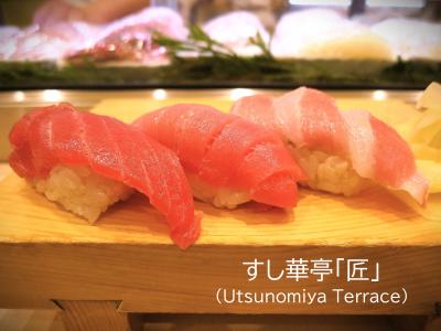 ［栃木・埼玉ぐるめ　２日目：後編］ 宇都宮の隠れソウルフード♪みよしや「かぶと揚げ」と大満足♪すし華亭・匠「本マグロ３種盛」