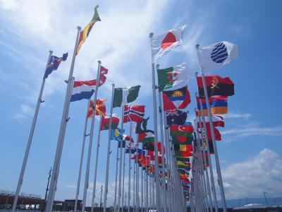 関西万博に行ってきました!ブルーインパルスの展示飛行・ミャクミャクを見てきました!帰りに金閣寺に寄りました。