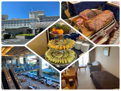 蒲郡ドライブひとり旅　ホテル竹島ステイ２　館内案内とメロン食べ放題夕食バイキングの巻