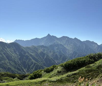 双六岳と槍・穂高の大展望　2025.7.26