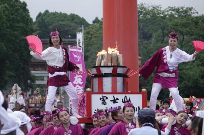 富士山御神火まつり2025 と七夕  見に行った