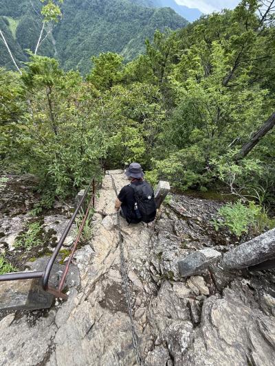 鎖場頑張ったよ秩父三峰神社奥の宮2025.8.12