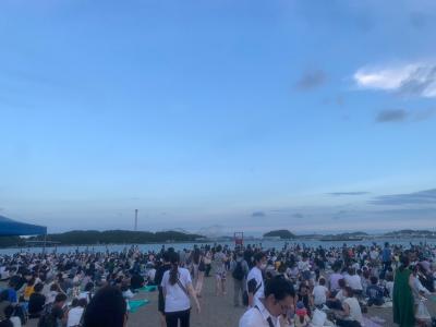 八景島の金沢まつり花火大会に行った日