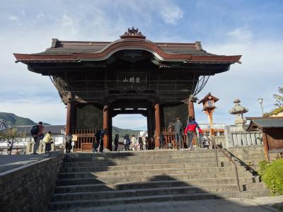 岩松院の北斎、天井絵を見学&善光寺の参道