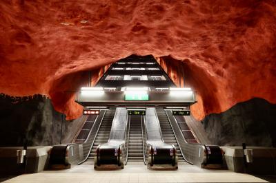 2025年初夏　美しき北欧の首都・ストックホルム3泊6日（その5：地下鉄アートと陶磁器の町グスタフスベリ）