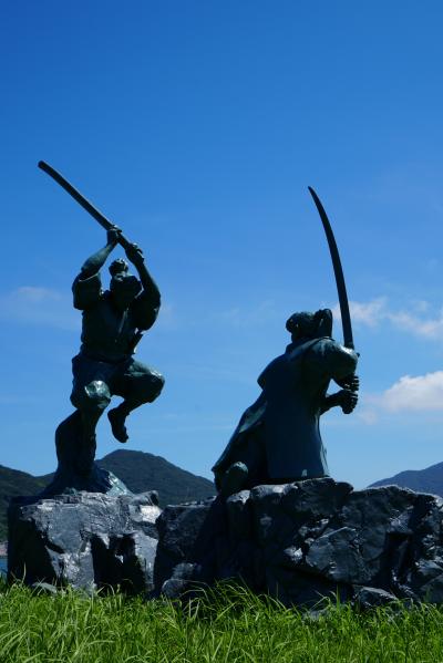 関釜フェリーで釜山、その前に巌流島で決闘。