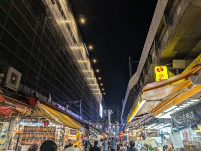 アメ横夕方はしご酒