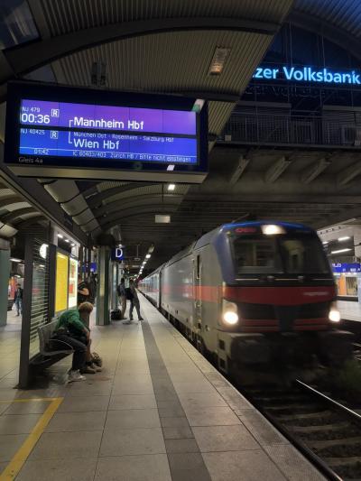 ナイトジェットでマインツからザルツブルクへ