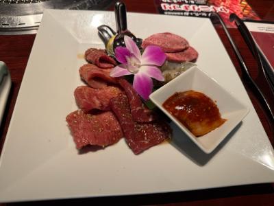 久しぶりの焼肉でハッピーバースデー?