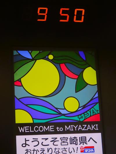 ANA603便‐4　宮崎ブーゲンビリア空港　9:35 定刻到着　☆クラブツーリズム-添乗員と合流